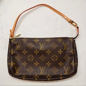 Louis Vuitton LV Monogram Pochette w/ Extra Strap
